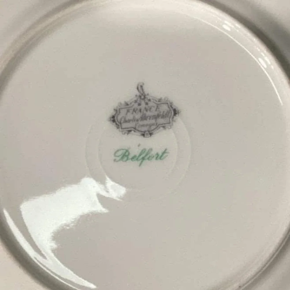 Charles‎ Ahrenfeldt Limoges Salad Plates, Set of 4, France Dishes, Dinnerware